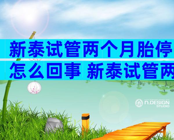 新泰试管两个月胎停怎么回事 新泰试管两个月后胎停几率大吗